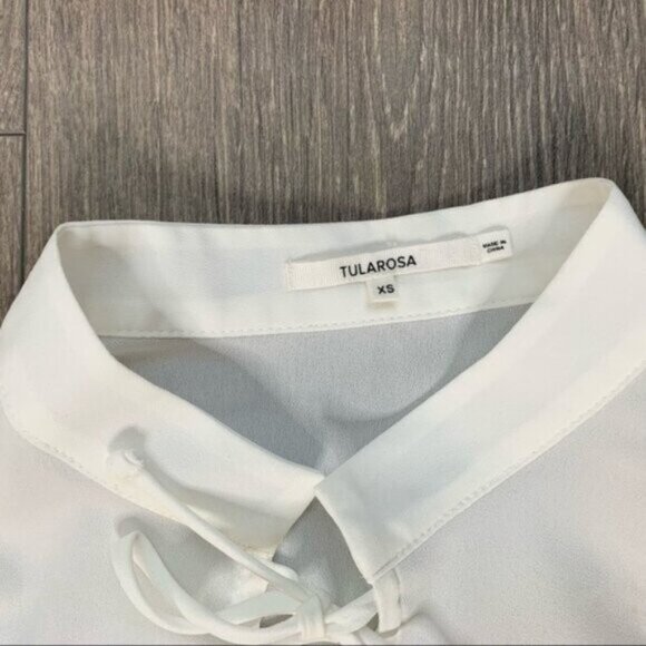 REVOLVE Tularosa Women's Blouse Long Flare Sleeve Ivory Boho chic Size XS NWT - Picture 10 of 16